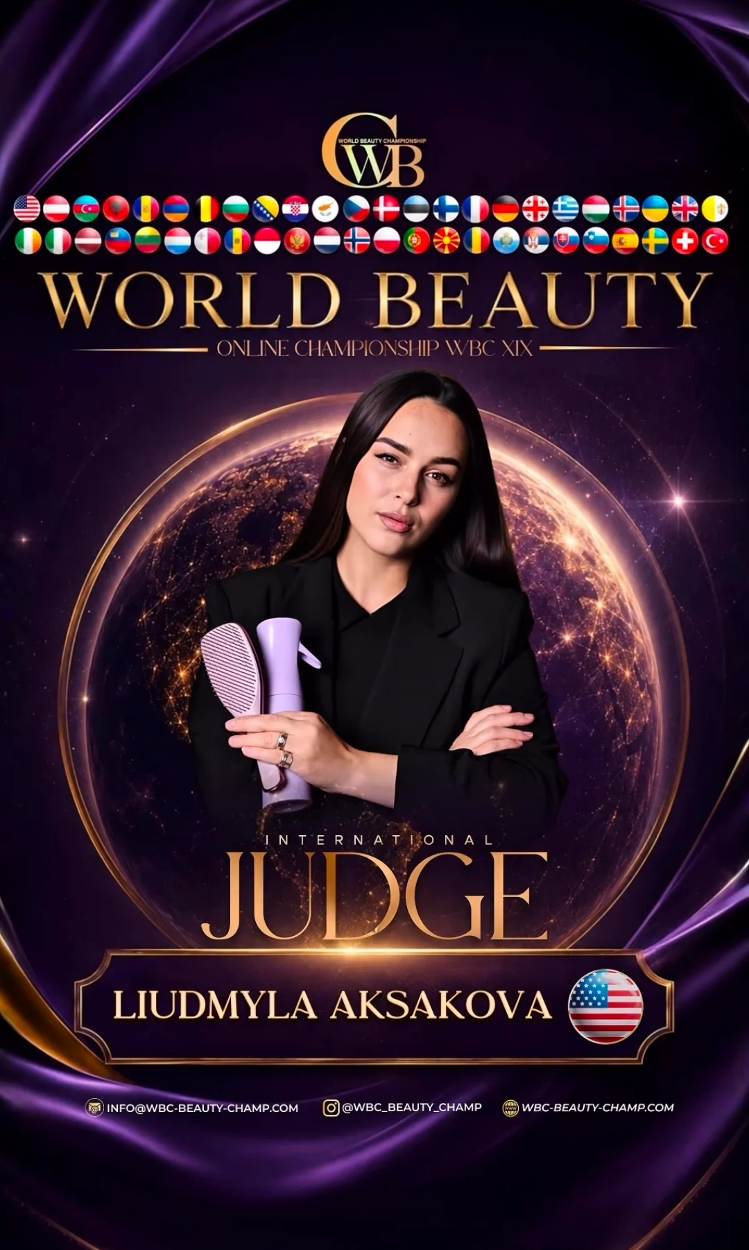 Liudmyla Aksakova — WBC judge banner, season 19