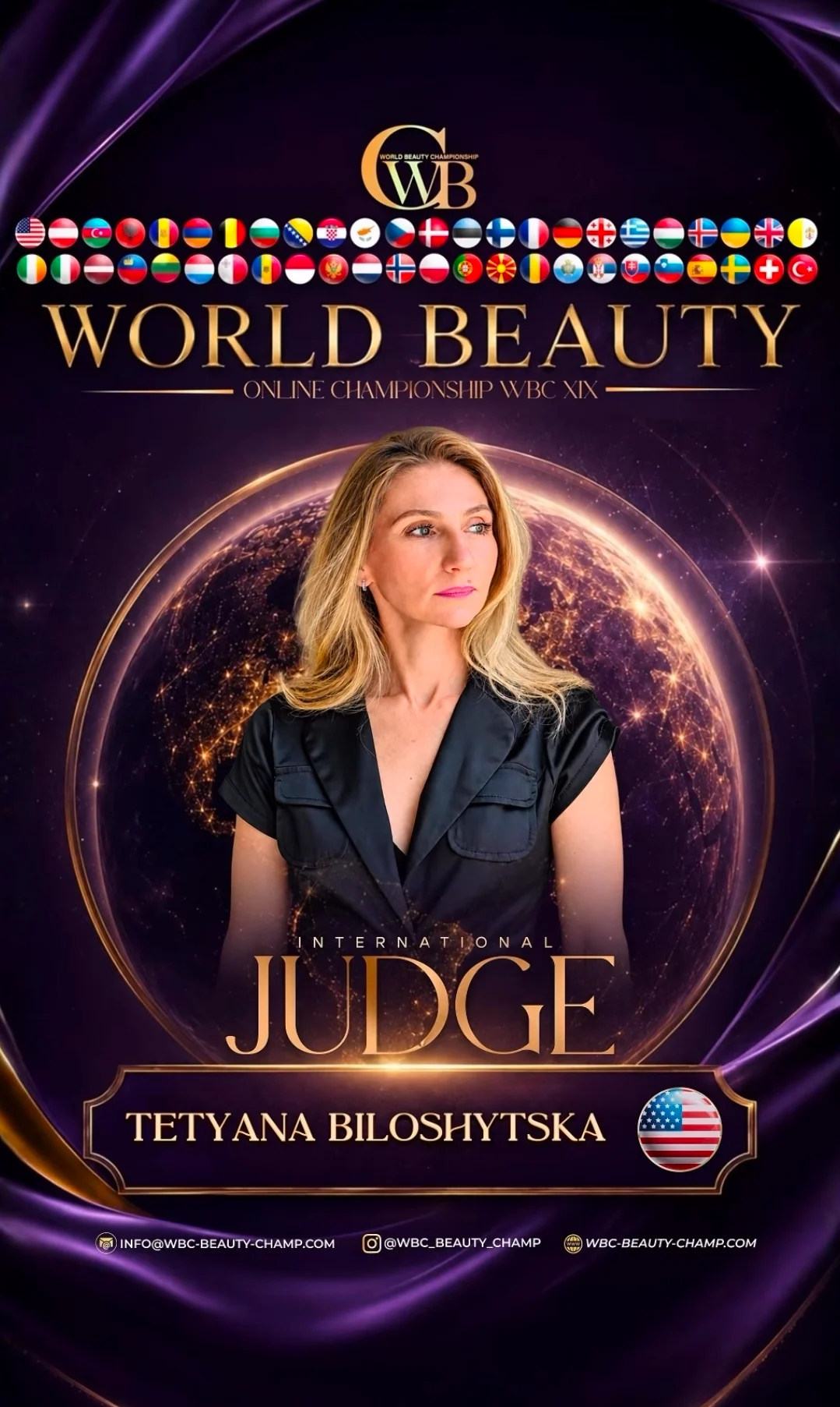 Tetyana Biloshytska — WBC judge banner, season 19