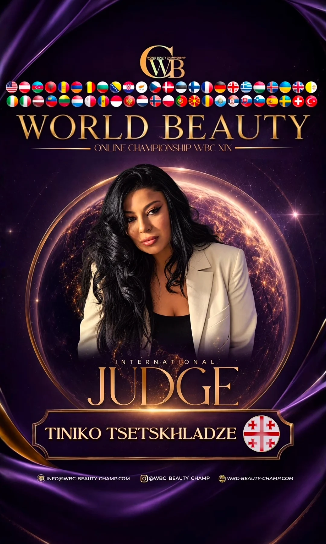 Tiniko Tsetskhladze — WBC judge banner, season 19