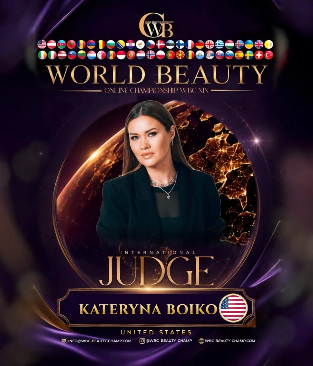 Kateryna Boiko — WBC judge banner, season 19