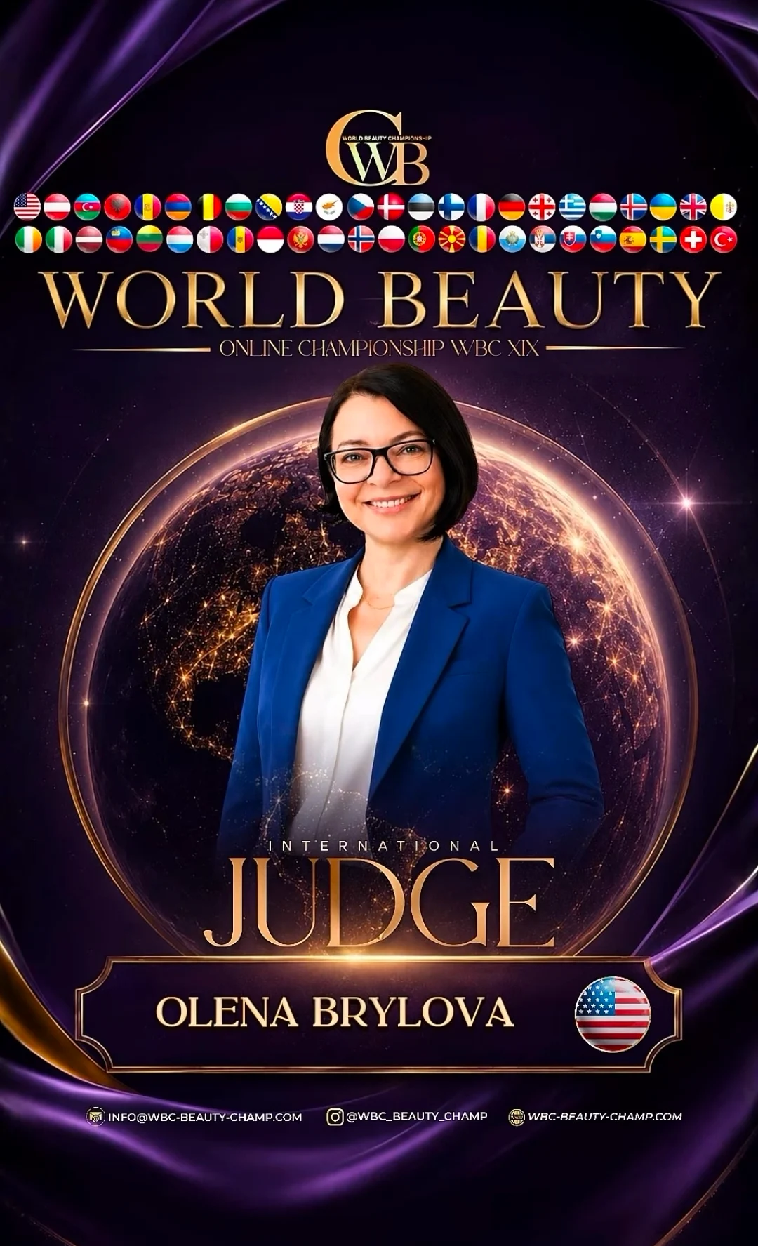 Olena Brylova — WBC judge banner, season 19