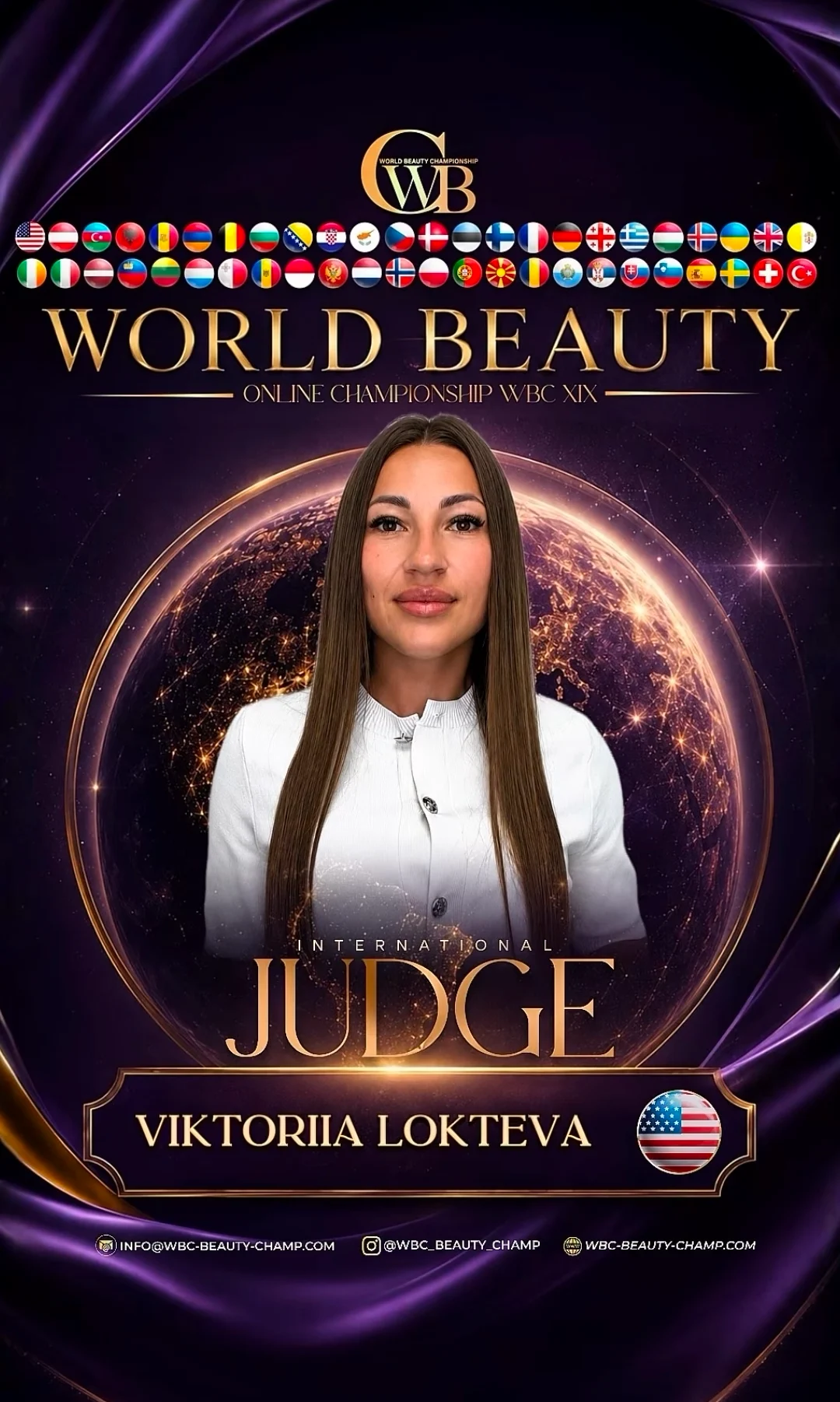 Viktoriia Lokteva — WBC judge banner, season 19