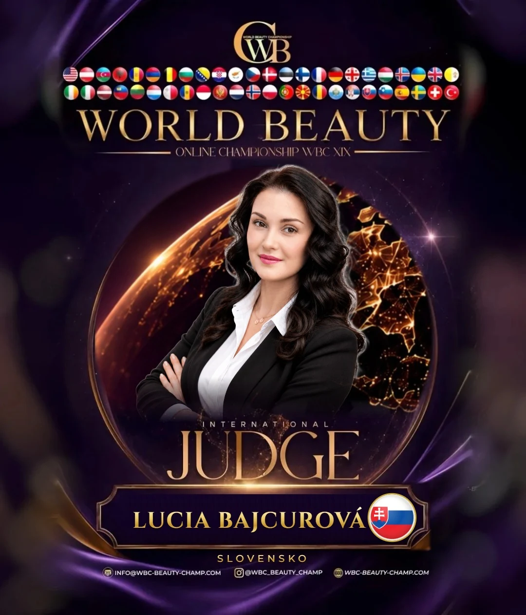 Lucia Bajcurová — WBC judge banner, season 19