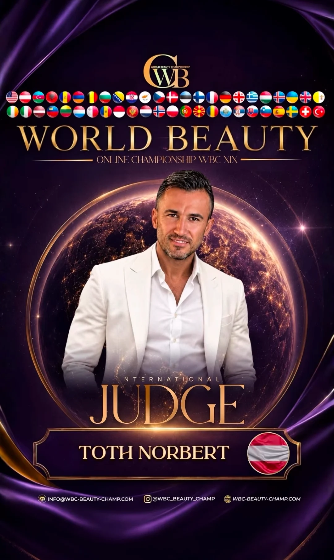 Toth Norbert — WBC judge banner, season 19