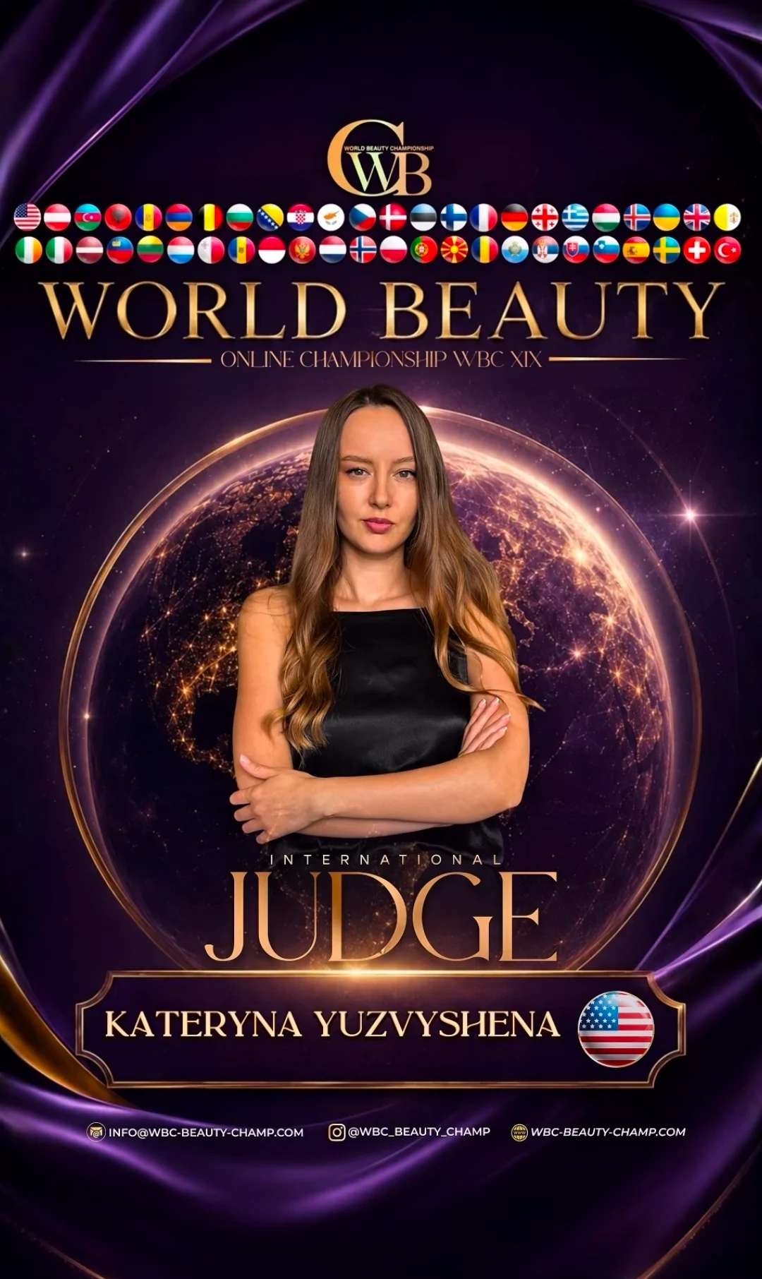 Kateryna Yuzvyshena — WBC judge banner, season 19