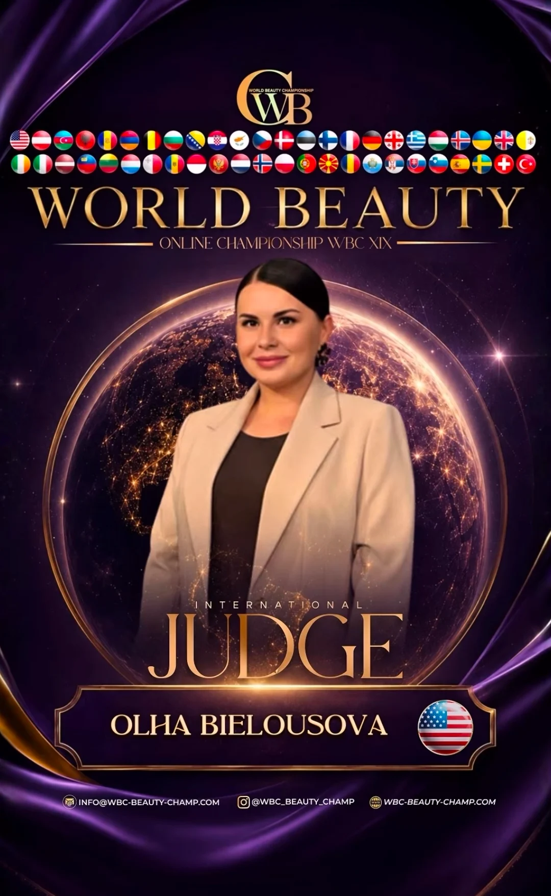 Olha Bielousova — WBC judge banner, season 19