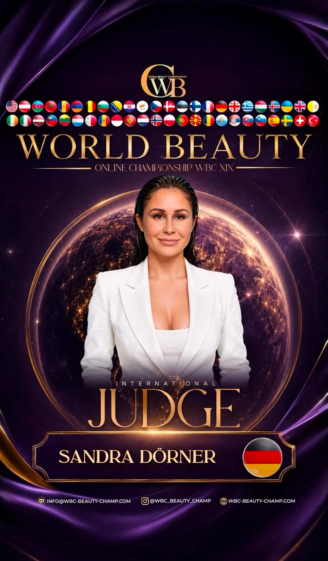 Sandra Dörner — WBC judge banner, season 19