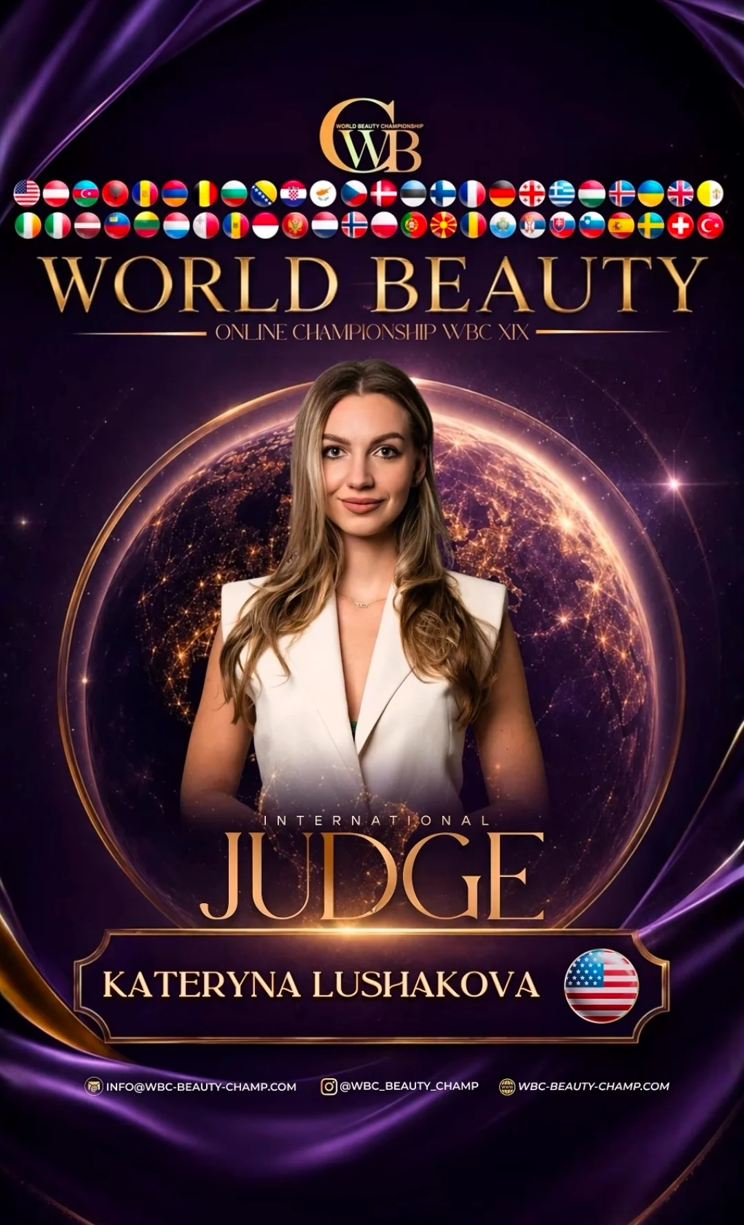 Kateryna Lushakova — WBC judge banner, season 19