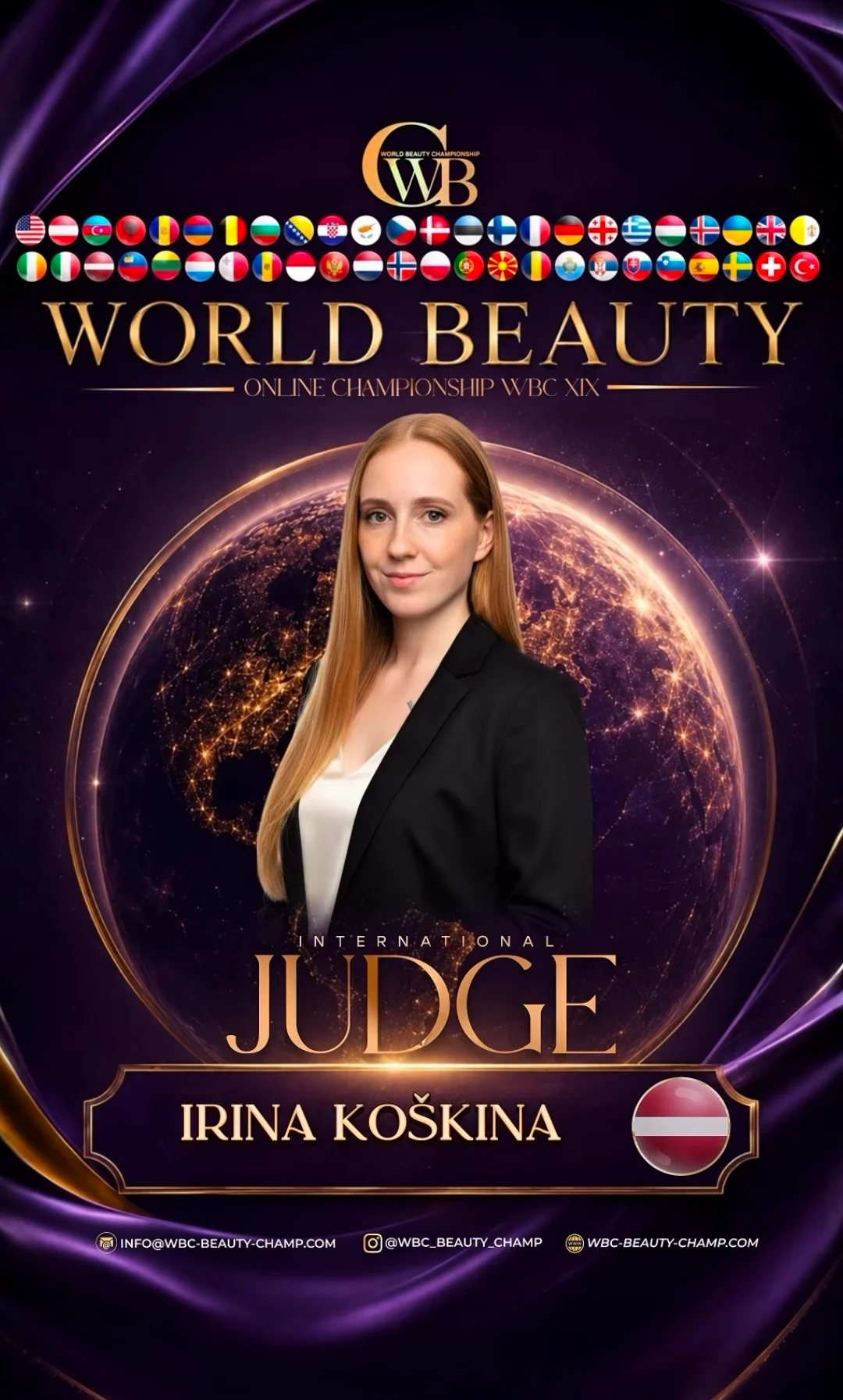 Irina Koškina — WBC judge banner, season 19