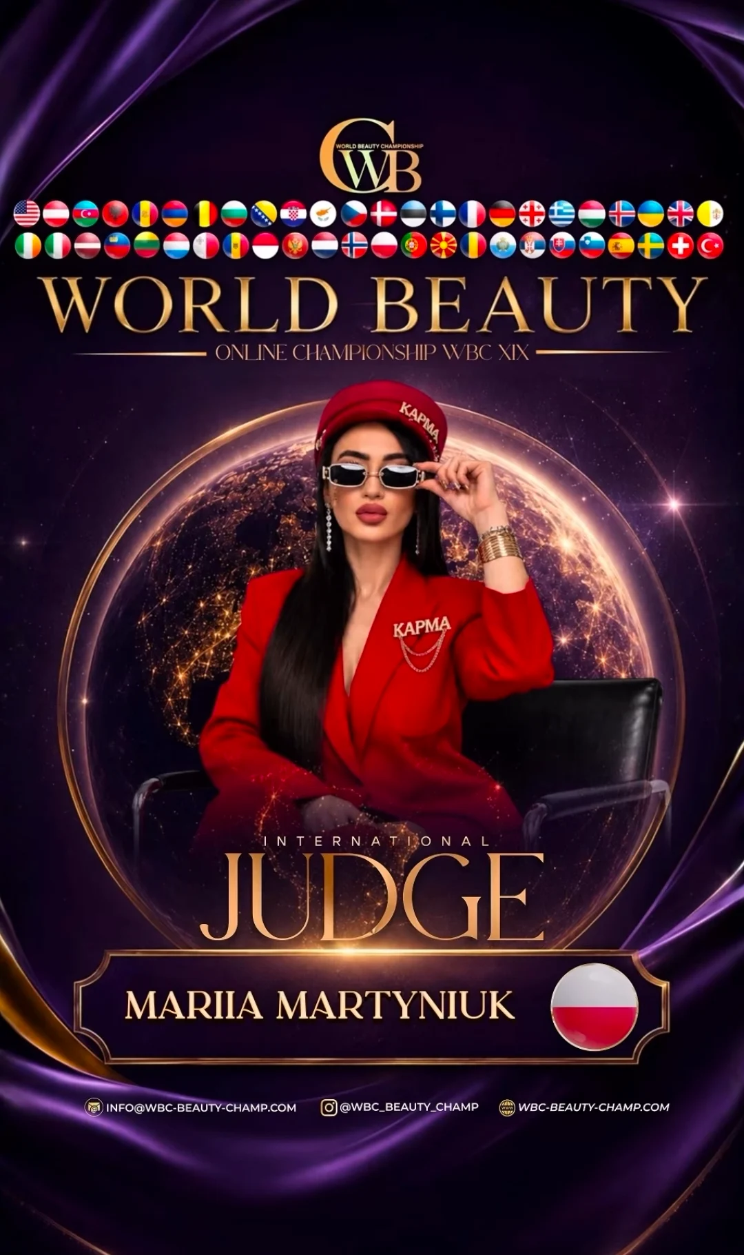 MARIIA MARTYNIUK — WBC judge banner, season 19