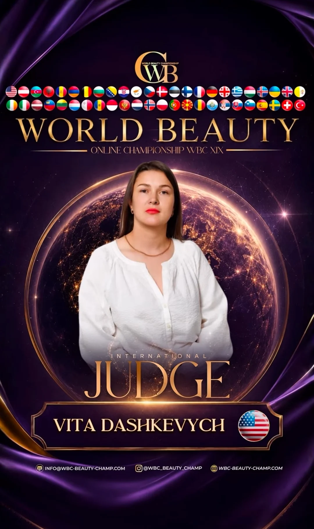 Vita Dashkevych — WBC judge banner, season 19