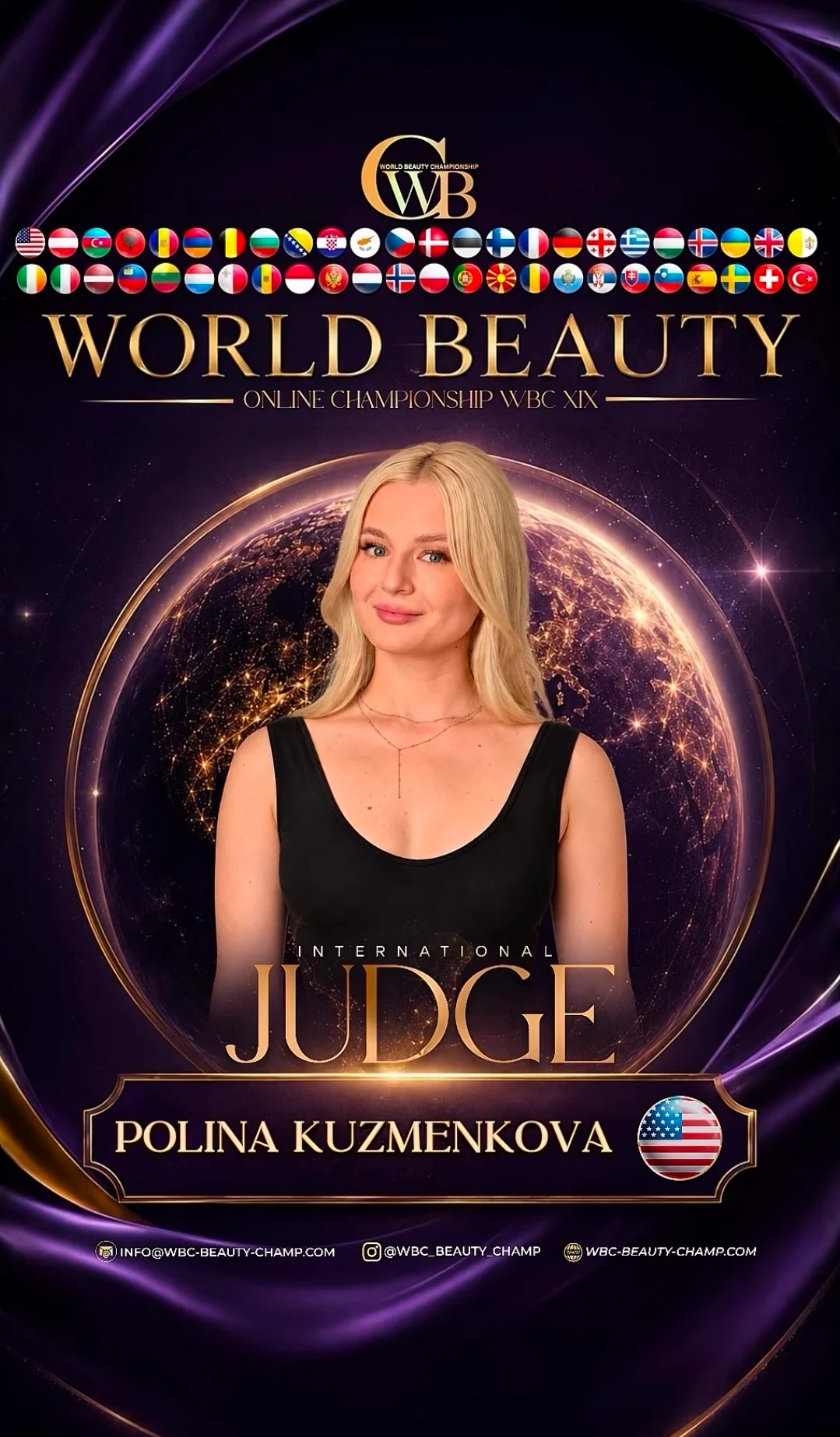 Polina Kuzmenkova — WBC judge banner, season 19