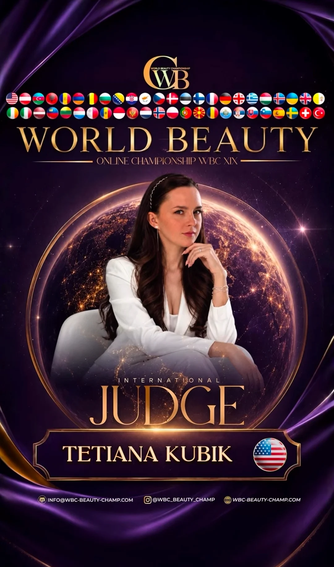 Tetiana Kubik — WBC judge banner, season 19