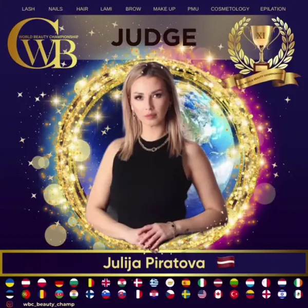 Julija Piratova — WBC judge banner
