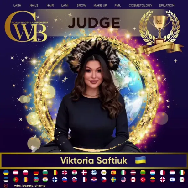 Viktoria Saftiuk — WBC judge banner