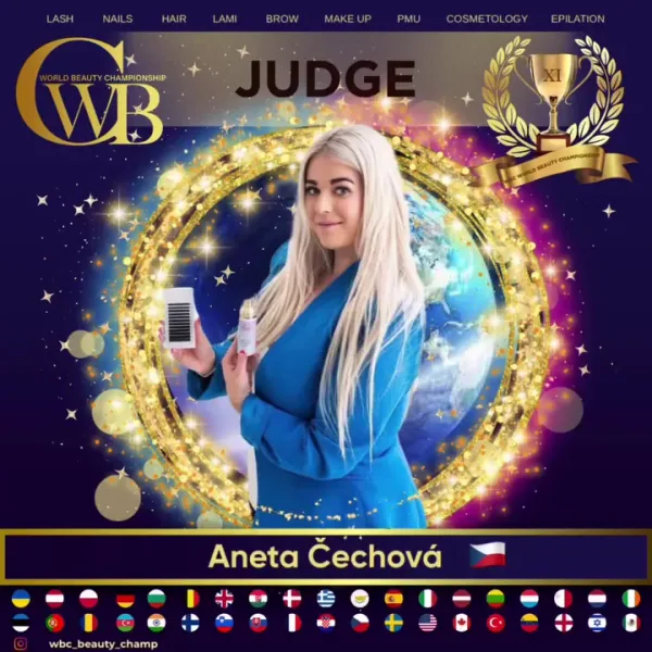 Aneta Čechová — WBC judge banner