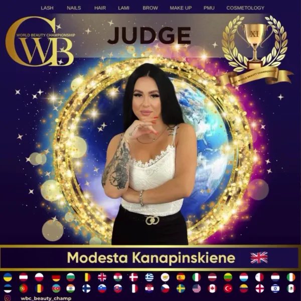 Modesta Kanapinskiene — WBC judge banner