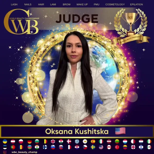Oksana Kushitska — WBC judge banner
