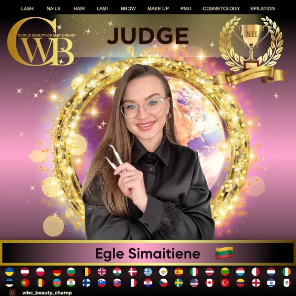 Egle Simaitiene — WBC judge banner