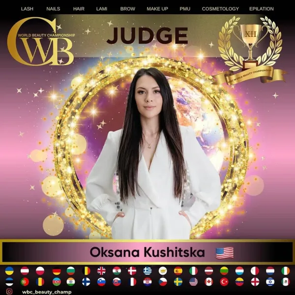 Oksana Kushitska — WBC judge banner