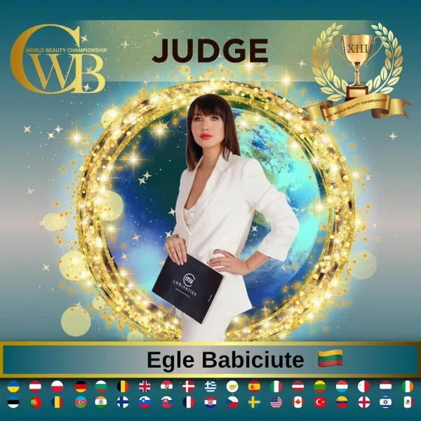Egle Babiciute — WBC judge banner