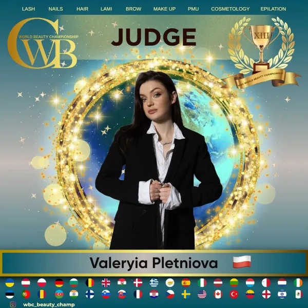 Valeryia Pletniova — WBC judge banner