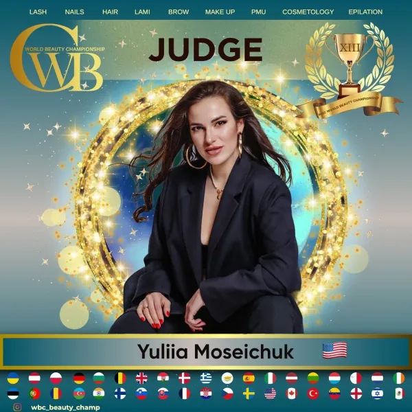 Yuliia Moseichuk — WBC judge banner
