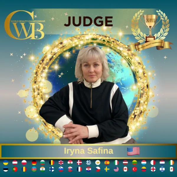 Iryna Safina — WBC judge banner