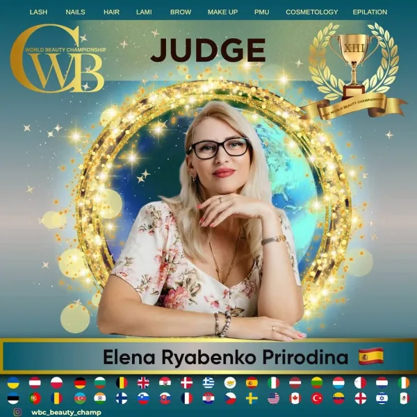 Elena Ryabenko Prirodina — WBC judge banner