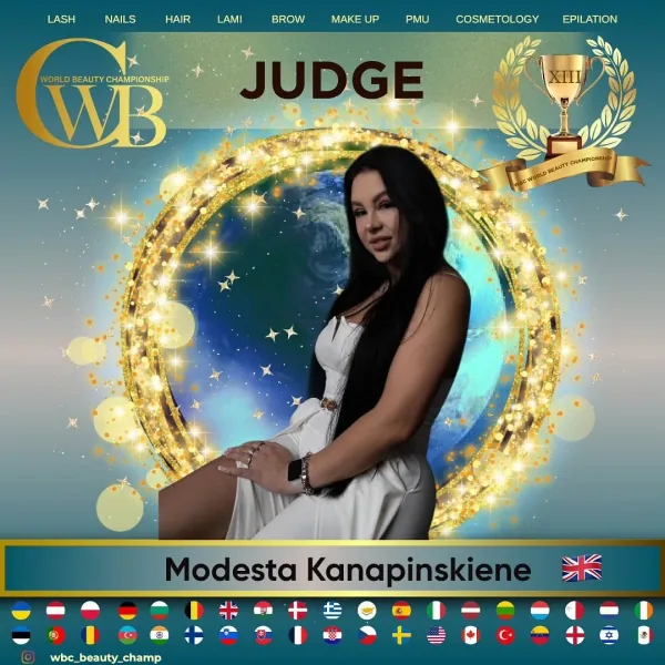 Modesta Kanapinskiene — WBC judge banner