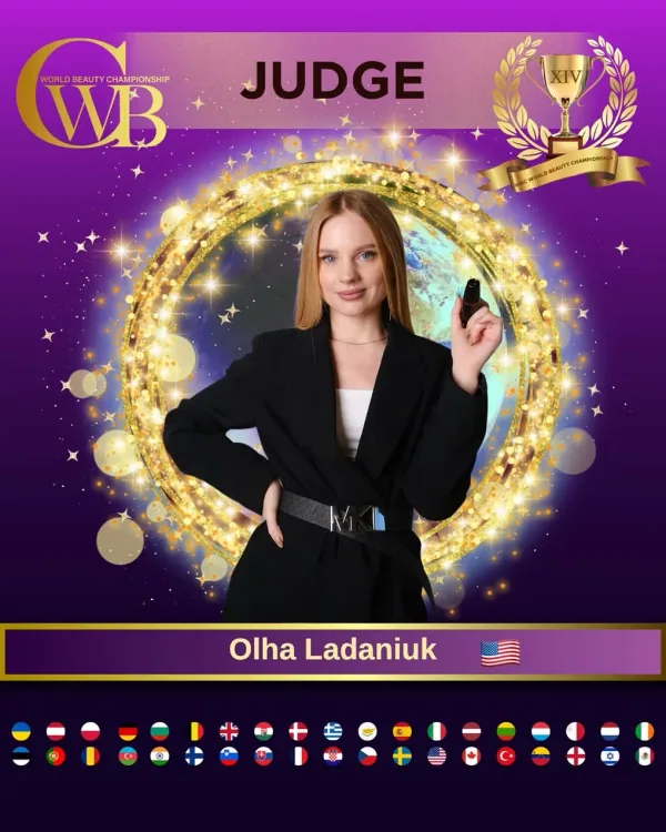 Olha Ladaniuk — WBC judge banner