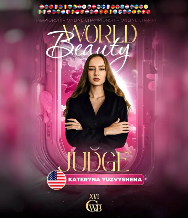 Kateryna Yuzvyshena — WBC judge banner