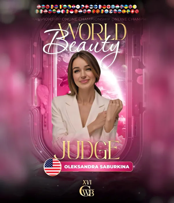 Oleksandra Saburkina — WBC judge banner
