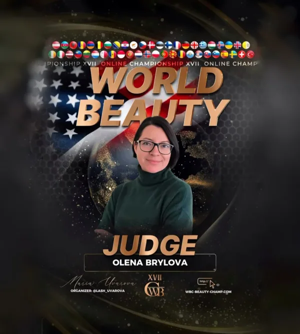 Olena Brylova — WBC judge banner