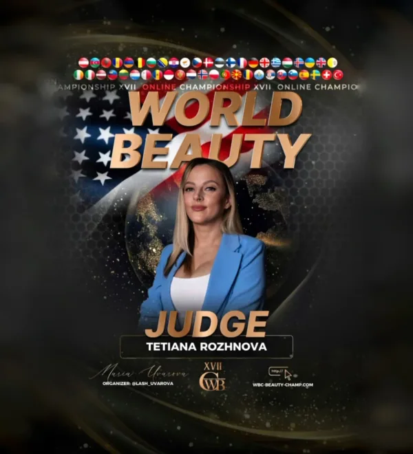 Tetiana Rozhnova — WBC judge banner