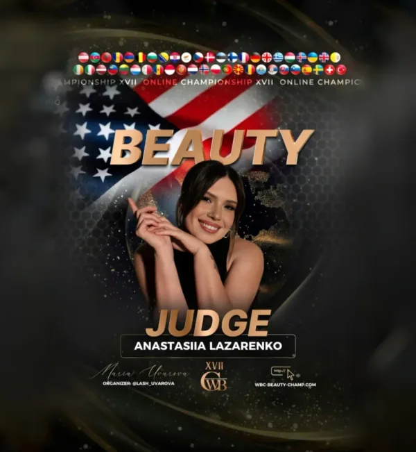 Anastasiia Lazarenko — WBC judge banner