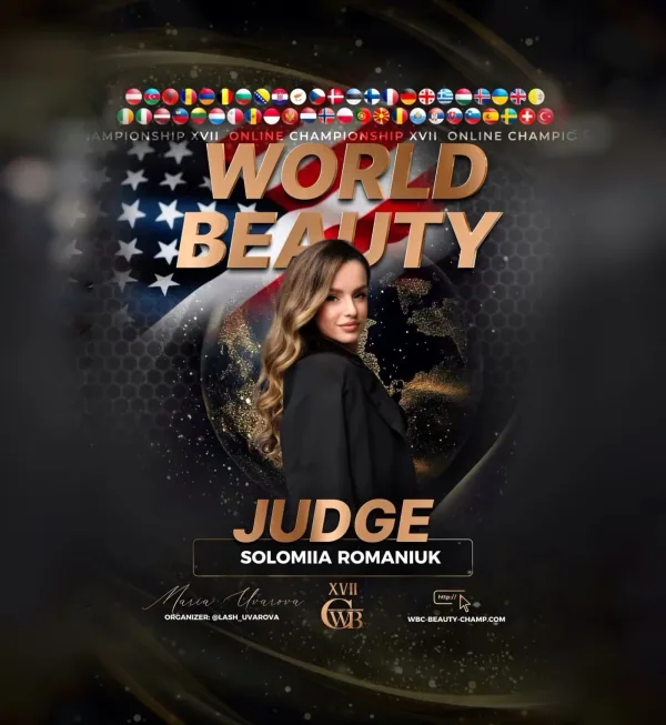 Solomiia Romaniuk — WBC judge banner