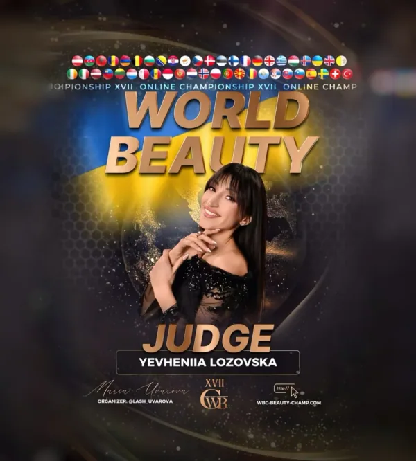 Yevheniia Lozovska — WBC judge banner