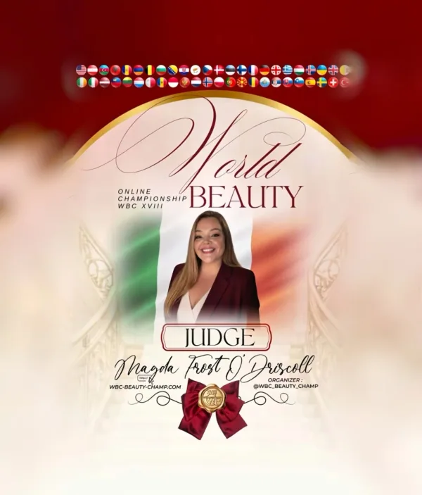 Magda Frost O'Driscoll — WBC judge banner