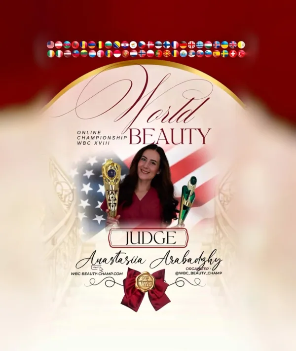 Anastasiia Arabadzhy — WBC judge banner