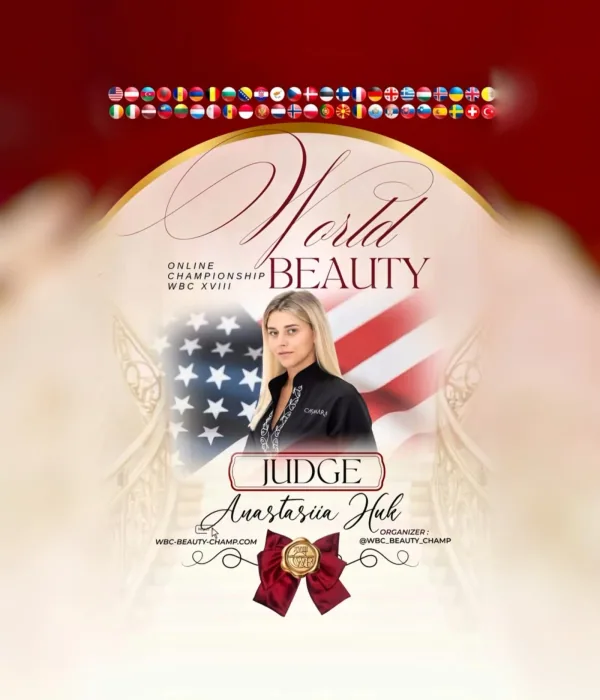 Anastasiia Huk — WBC judge banner