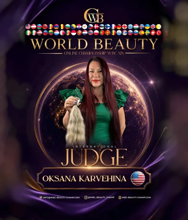 Oksana Karvehina — WBC judge banner