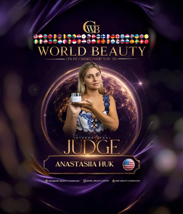Anastasiia Huk — WBC judge banner
