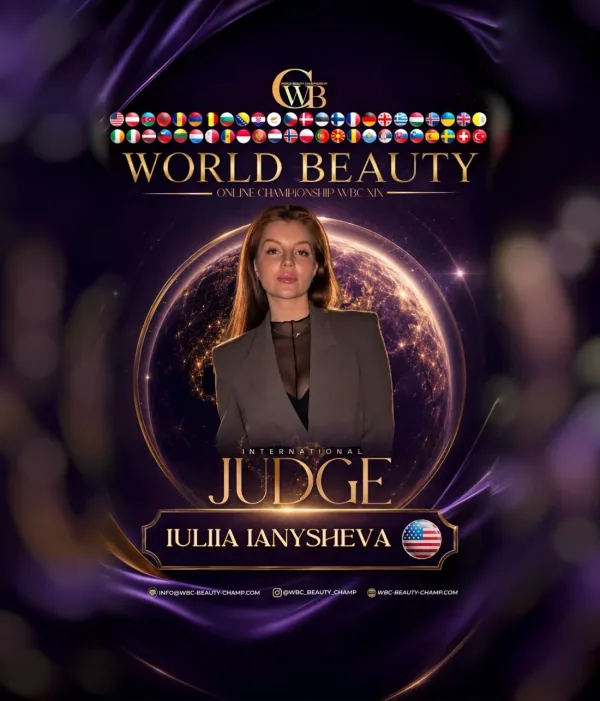 Iuliia Ianysheva — WBC judge banner