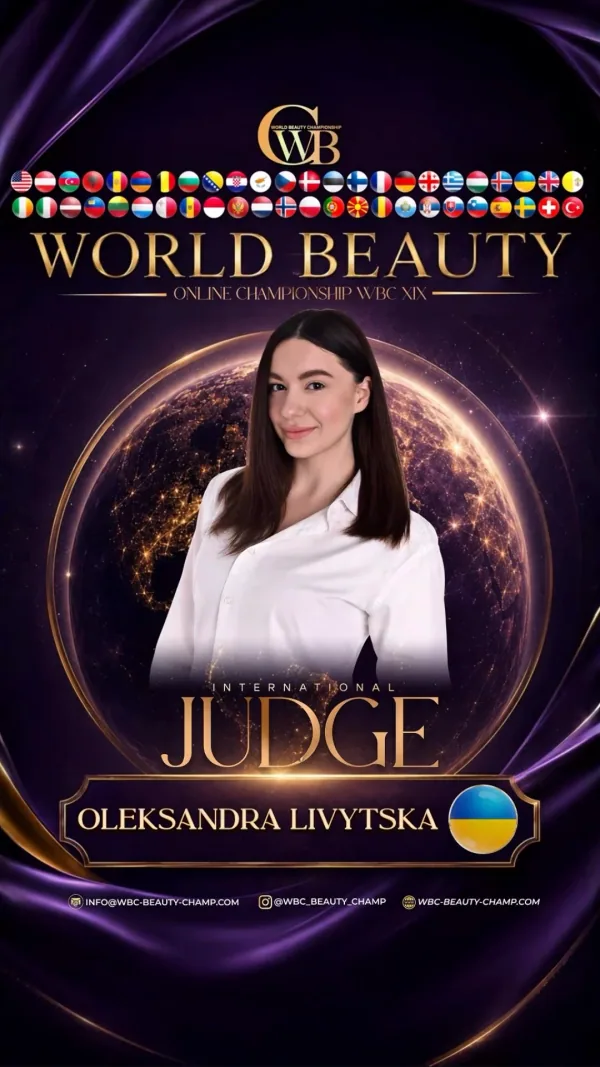 Oleksandra Livytska — WBC judge banner