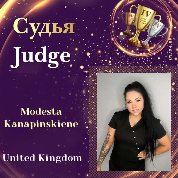 Modesta Kanapinskiene — WBC judge banner