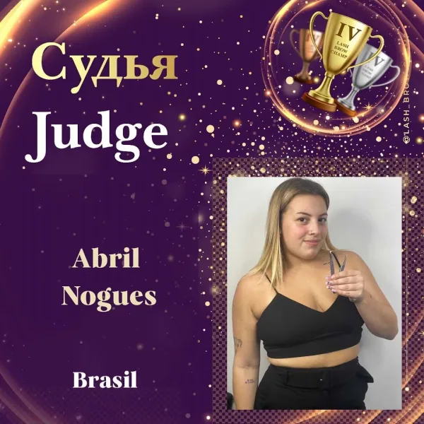 Abril Nogues — WBC judge banner