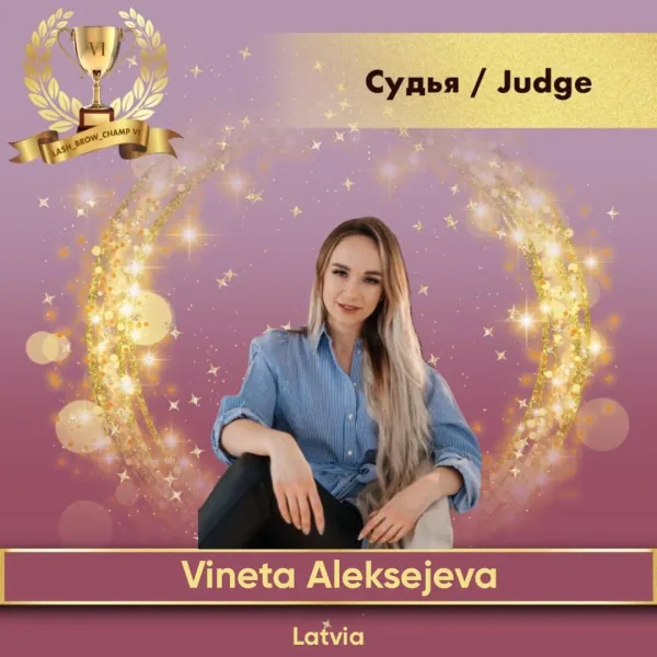 Vineta Aleksejeva — WBC judge banner