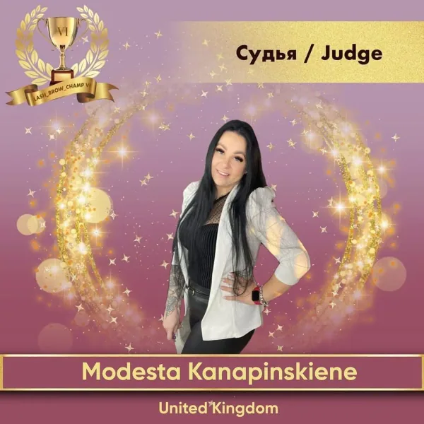 Modesta Kanapinskiene — WBC judge banner