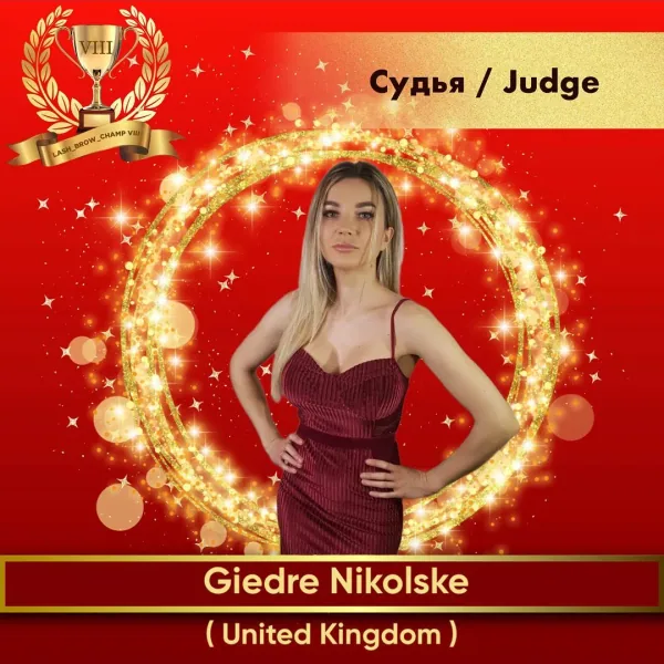 Giedre Nikolske — WBC judge banner